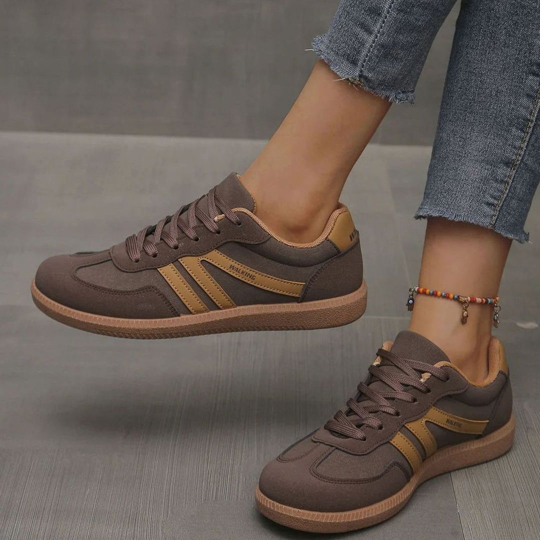 Lily | Women's Wide Toe Box Orthopedic Lace-Up Trainers