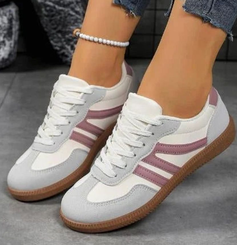 Lily | Women's Wide Toe Box Orthopedic Lace-Up Trainers