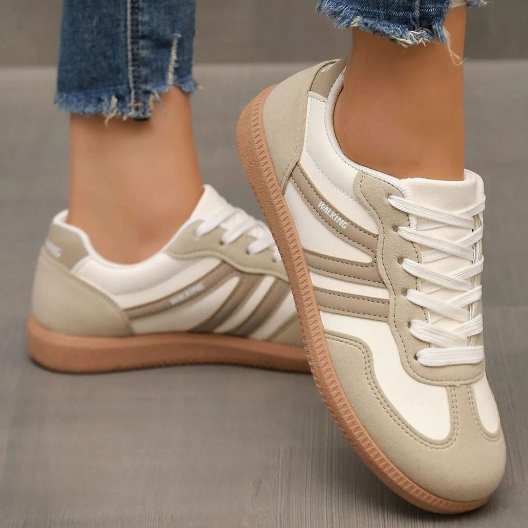 Lily | Women's Wide Toe Box Orthopedic Lace-Up Trainers