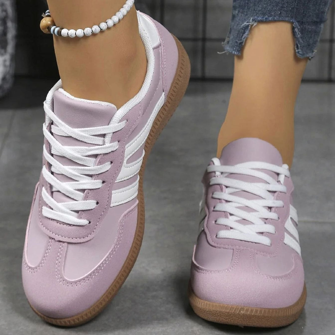 Lily | Women's Wide Toe Box Orthopedic Lace-Up Trainers