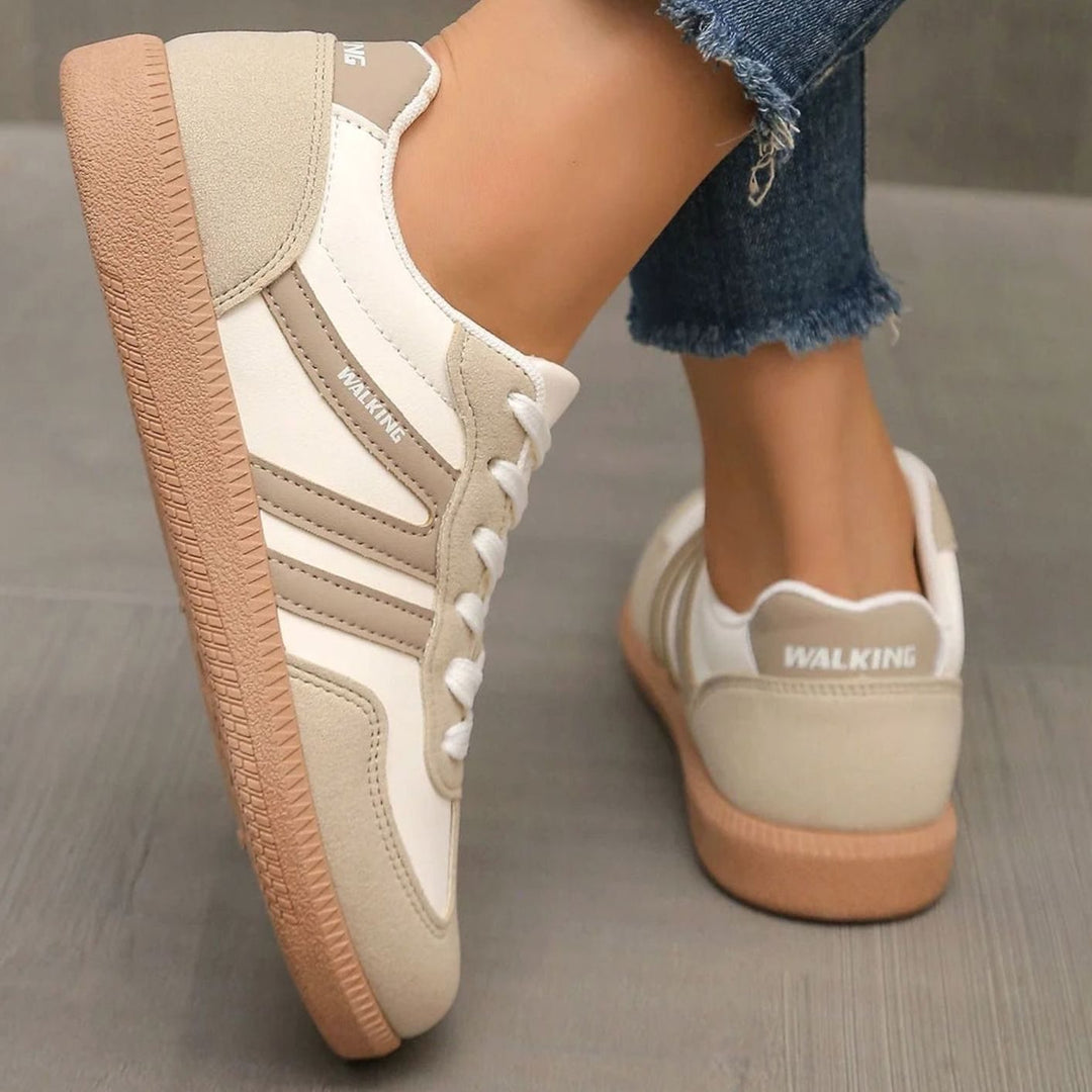 Lily | Women's Wide Toe Box Orthopedic Lace-Up Trainers