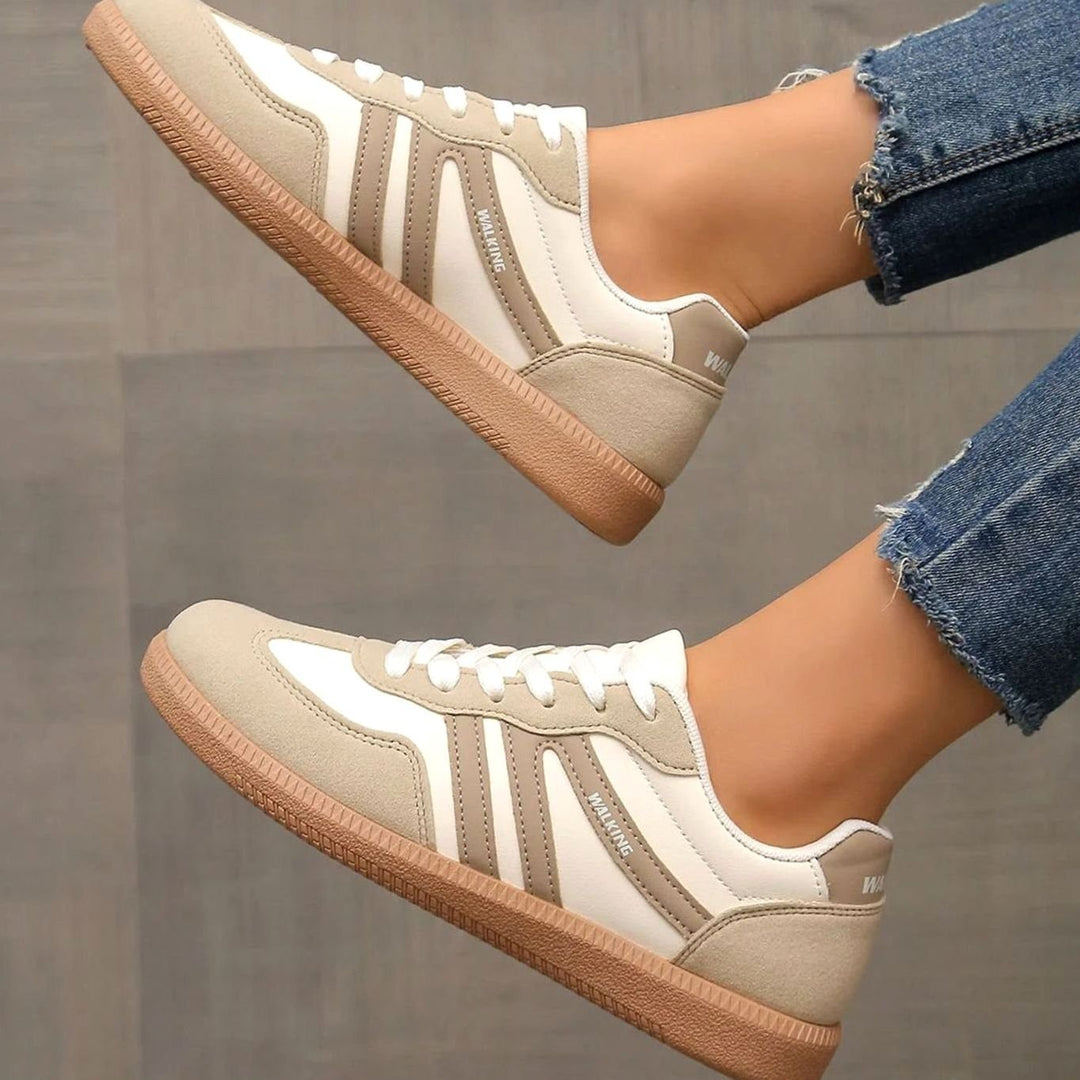 Lily | Women's Wide Toe Box Orthopedic Lace-Up Trainers