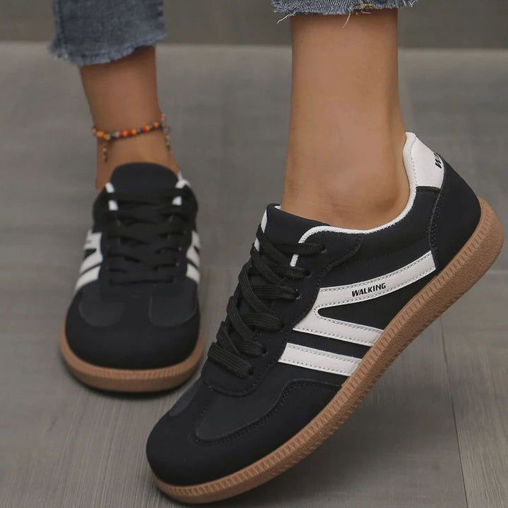 Lily | Women's Wide Toe Box Orthopedic Lace-Up Trainers