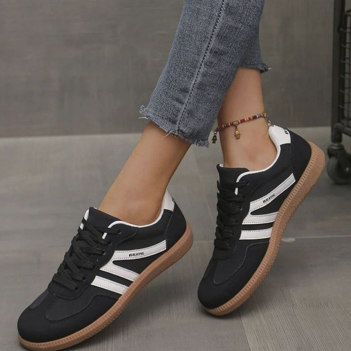 Lily | Women's Wide Toe Box Orthopedic Lace-Up Trainers