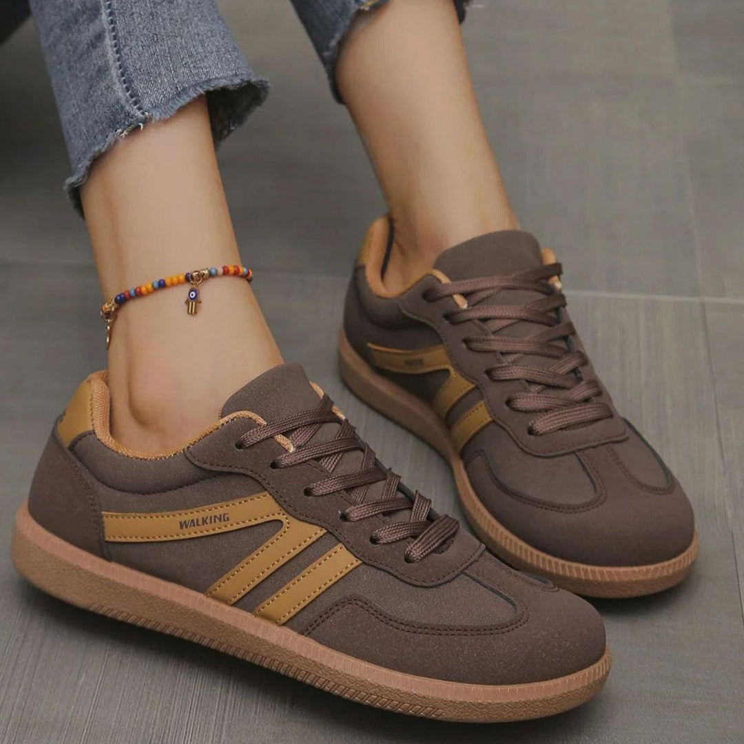 Lily | Women's Wide Toe Box Orthopedic Lace-Up Trainers