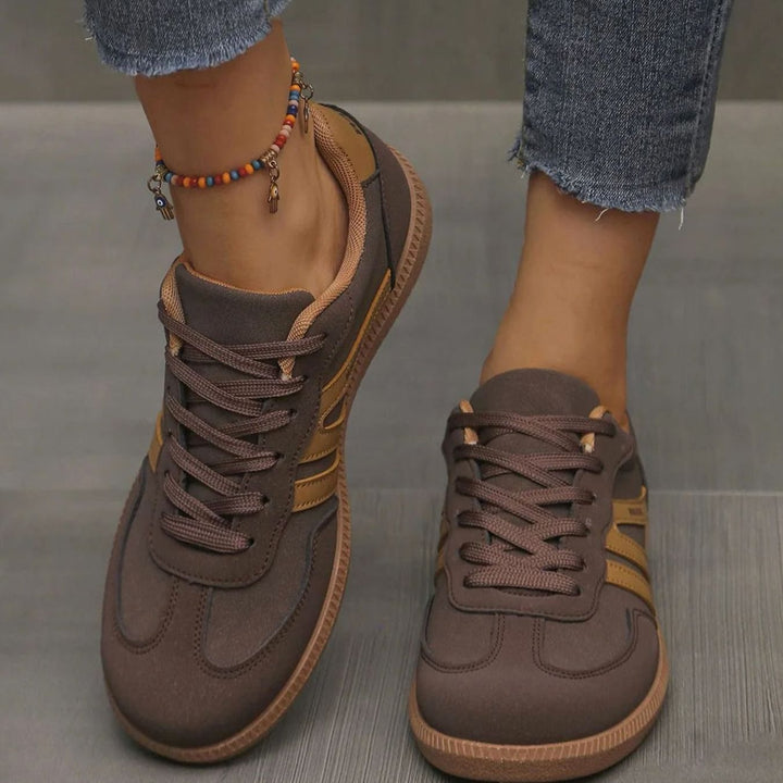 Lily | Women's Wide Toe Box Orthopedic Lace-Up Trainers
